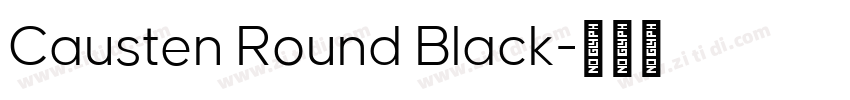 Causten Round Black字体转换
